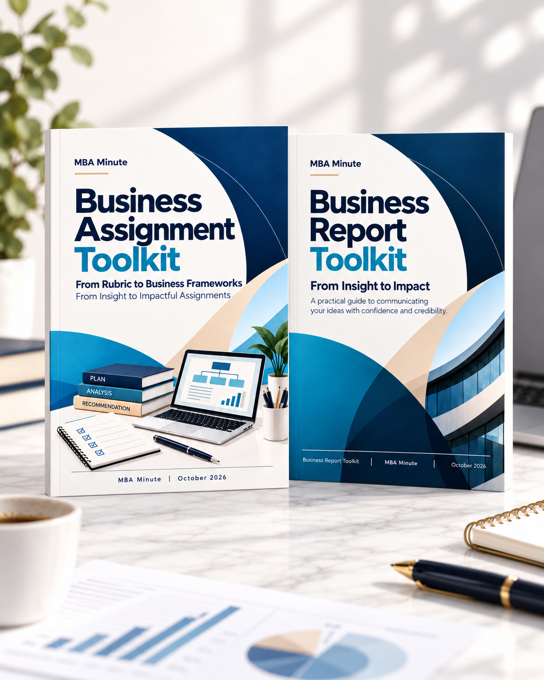MBA Minute Business Writing Bundle with Business Assignment Toolkit and Business Report Toolkit
