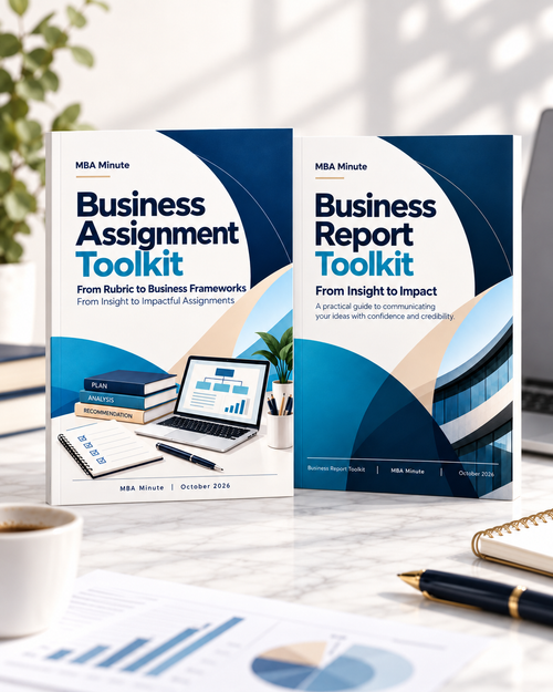 MBA Minute Business Writing Bundle with Business Assignment Toolkit and Business Report Toolkit